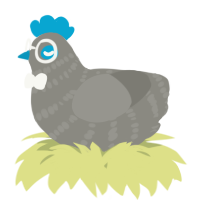A ash chicken with a bar pattern