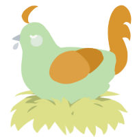 A gluppy and orange chicken