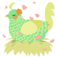 A spring and lemon chicken with a lace pattern