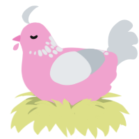 (unnamed), a pink and mist chicken with a neck-speckle pattern