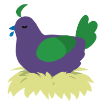 A overcast and viridian chicken