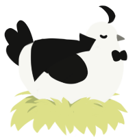 Xenotransplantation, a white and black chicken