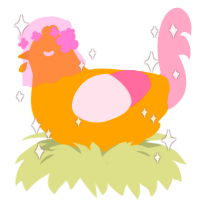 goldrose, a gold and rose chicken