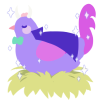 nyquil, a lilac and orchid chicken
