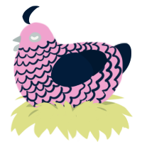 (unnamed), a pink and tumblr chicken with a lace pattern