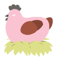 A rose and russet chicken