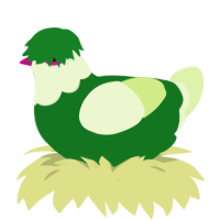 Iceberg Lettuce, a leaf and apple chicken with a head pattern