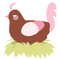 Blütenkirsche, a russet and rose chicken