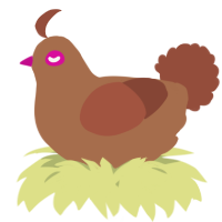 A brown and russet chicken