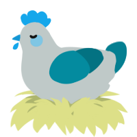 A silver and sea chicken