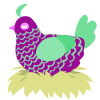 (unnamed), a plum and spring chicken with a lace pattern