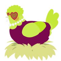 A wine and lime chicken with a head pattern