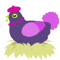 A overcast and orchid chicken