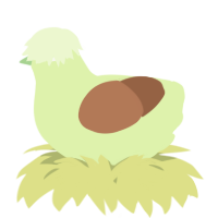 A apple and brown chicken