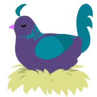 A overcast and sea chicken with a neck-speckle pattern