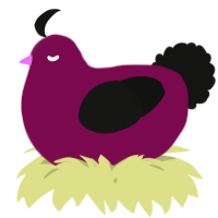 A wine and black chicken