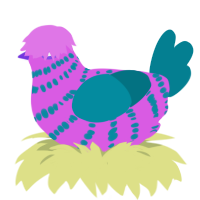 Hypno, a orchid and sea chicken with a bar pattern
