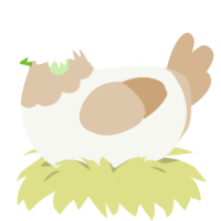 Keylime Pie, a white and beige chicken with a head pattern