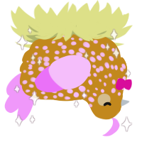 Easter Egg, a ochre and lavender chicken with a speckle pattern