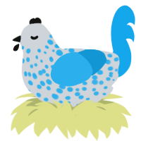 Cirrocuumulus, a mist and sky chicken with a speckle pattern