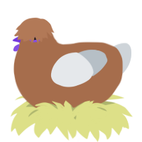 A brown and mist chicken