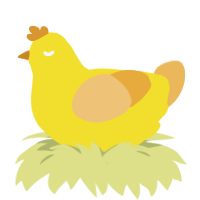 marshmallow peep, a yellow and honey chicken