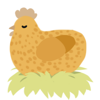 Mehrkornbrötchen, a honey and orange chicken with a speckle pattern