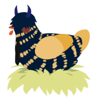 Broccoli, a tumblr and honey chicken with a bar pattern