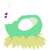 A spring and white chicken with a head pattern