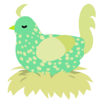 McDonalds Sprite, a spring and lemon chicken with a speckle pattern