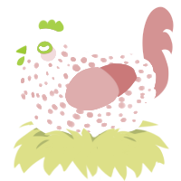 初恋の香り, a rose and red chicken with a speckle pattern