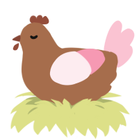 A brown and rose chicken
