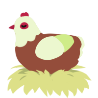 Apple Pie, a russet and apple chicken with a head pattern