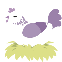 (unnamed), a silver and violet chicken with a neck-speckle pattern