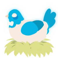 A cream and cerulean chicken with a head pattern
