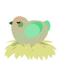 A beige and spring chicken with a lace pattern
