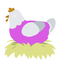 (unnamed), a orchid and mist chicken with a head pattern