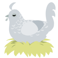 The Mist 2007, a mist chicken with a half-lace pattern