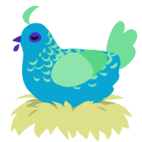 Incel Tears, a cerulean and spring chicken with a half-lace pattern