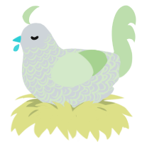 (unnamed), a mist and gluppy chicken with a double-lace pattern