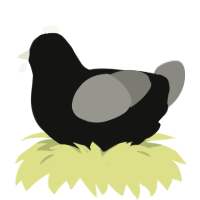Bros haunted, a black and ash chicken
