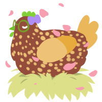 Pistachio Toffee, a russet and honey chicken with a speckle pattern