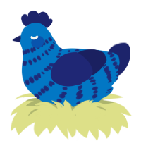 jury selection, a sapphire and navy chicken with a bar pattern