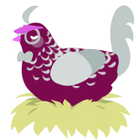 Disgraced Politician, a wine and silver chicken with a half-lace pattern
