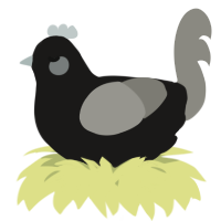 A sable and ash chicken