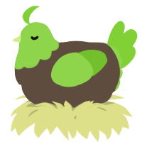 A bark and grass chicken with a head pattern