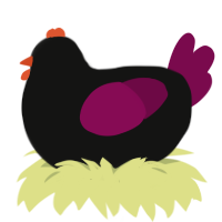 scene queen, a black and wine chicken