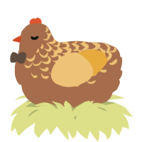 A brown and honey chicken with a half-lace pattern