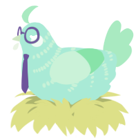 A mint and spring chicken with a half-bar pattern