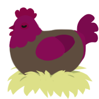 forest turd, a bark and wine chicken with a head pattern